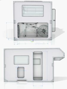 Tollerian Composites GmbH_www.wohnkabine.at_Absetzkabine Sonderanfertigung für Pritschenwagen